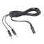 BTM 30cm 1 5m 2m Dài 3 5mm TRS Nữ sang 2x3 5mm TRS Nam Adapter Dây Stereo Y Chia Cáp Cho Hệ Thống Âm Thanh