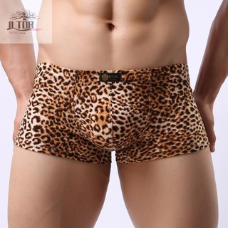Quần short Boxer in họa tiết da báo chất lượng cao dành cho nam Quần lót thoáng khí Size M 2XL