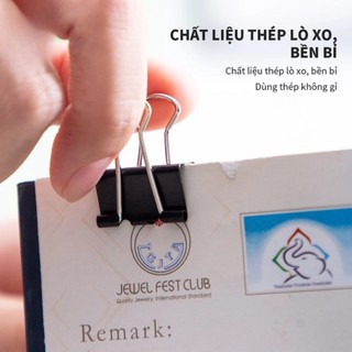 Kẹp Giấy Tài Liệu Deli - 12 Chiếc Kẹp Bướm Văn Phòng Phẩm Học Sinh - Nhiều Kích Thước