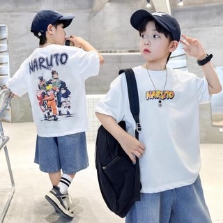 AP28 Áo Phông Cho Bé Trai NARUTO 11-35kg, Chất Cotton Mát Chính Phẩm
