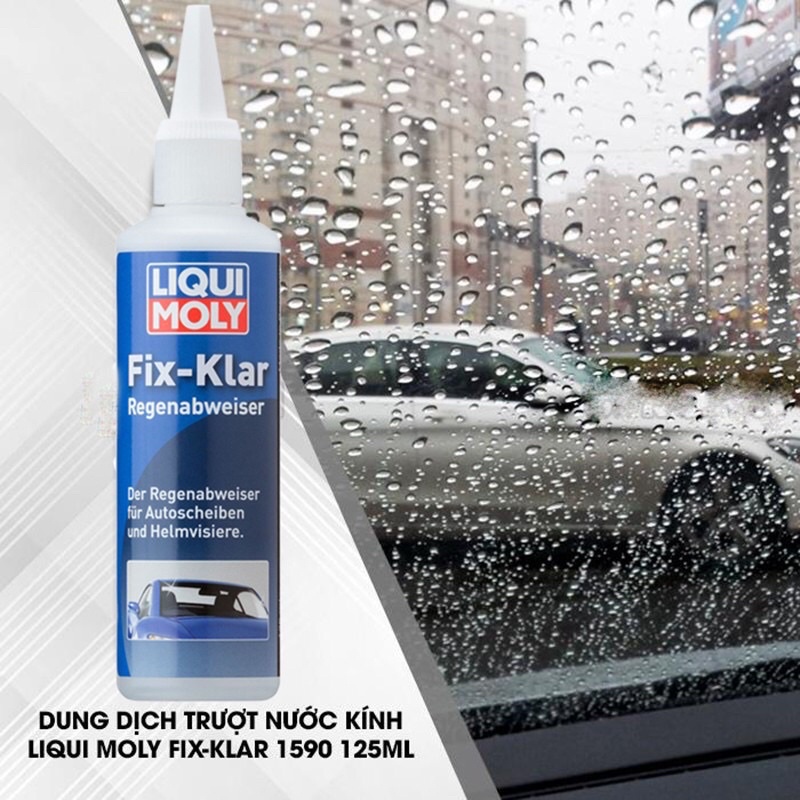Dung dịch trượt nước kính Liqui Moly FIX-KLAR Rain Repellent 1590 Clear ...