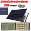 Giá đỡ bộ sưu tập tiền xu DWEL, 240 túi lưu trữ bộ sưu tập tiền xu PVC, Quà tặng album xu chất lượng cao 10 trang Album sưu tập tiền xu dành cho người sưu tập