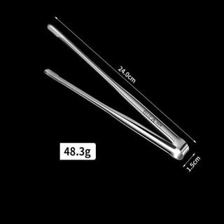 BAMBOOB 2 chiếc Kẹp bánh mì, Dụng cụ nấu ăn Kẹp nướng bằng thép không gỉ 304, Đồ dùng cắm trại Đa chức năng Kẹp thực phẩm kéo dài bằng bạc Tiện ích nhà bếp