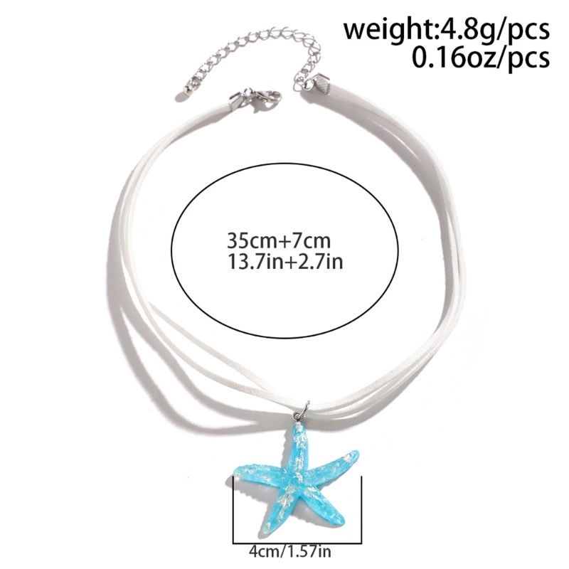Coo Vòng Cổ choker Nhiều Lớp Mặt Sao Biển Lớn Thanh Lịch Thời Trang Dự Tiệc Đơn Giản