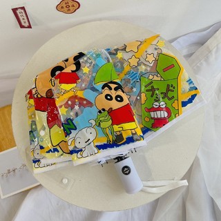 Ô che nắng Dù Gấp Shin-Chan Tự Động Chống Mưa Nắng In Hình Cậu Bé Bút Chì Làm dày hoàn toàn tự động