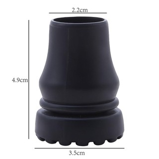 SCANDIFY Trekking Pole Tip Cover, Nắp đệm cao su chống trượt 16-22mm, Vỏ chân nạng Bền chống trượt Chất lượng cao Tấm lót đáy gậy leo núi đi bộ đường dài