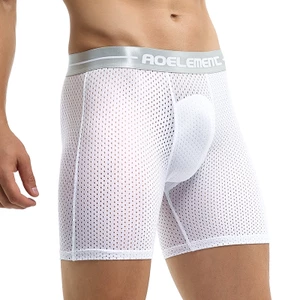 Quần Lót boxer Thể Thao Bằng Lụa Mát Chất Lượng Cao Thoải Mái Chống Lộ Cho Nam