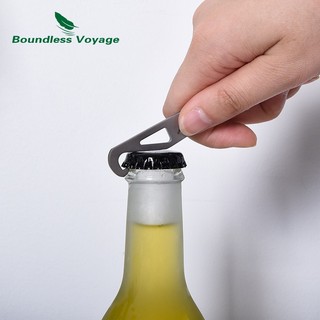 Boundless Voyage- Thìa Spork Titan có Dụng Cụ Mở Chai Bộ Đồ Ăn Ngoài Trời 3 Trong 1 Cắm Trại Dao Kéo Dã Ngoại Di Động Flatware