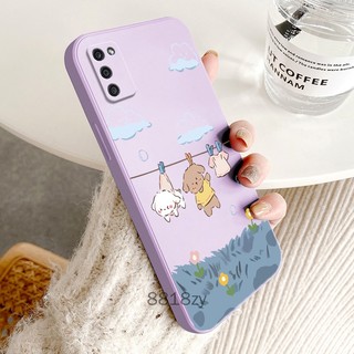 ốp lưng Samsung A02S A03S Ốp Điện Thoại tpu silicone Mềm Chống Rơi Vỡ In Hình Dễ Thương Kèm Dây Đeo Cho Samsung A02S A03S