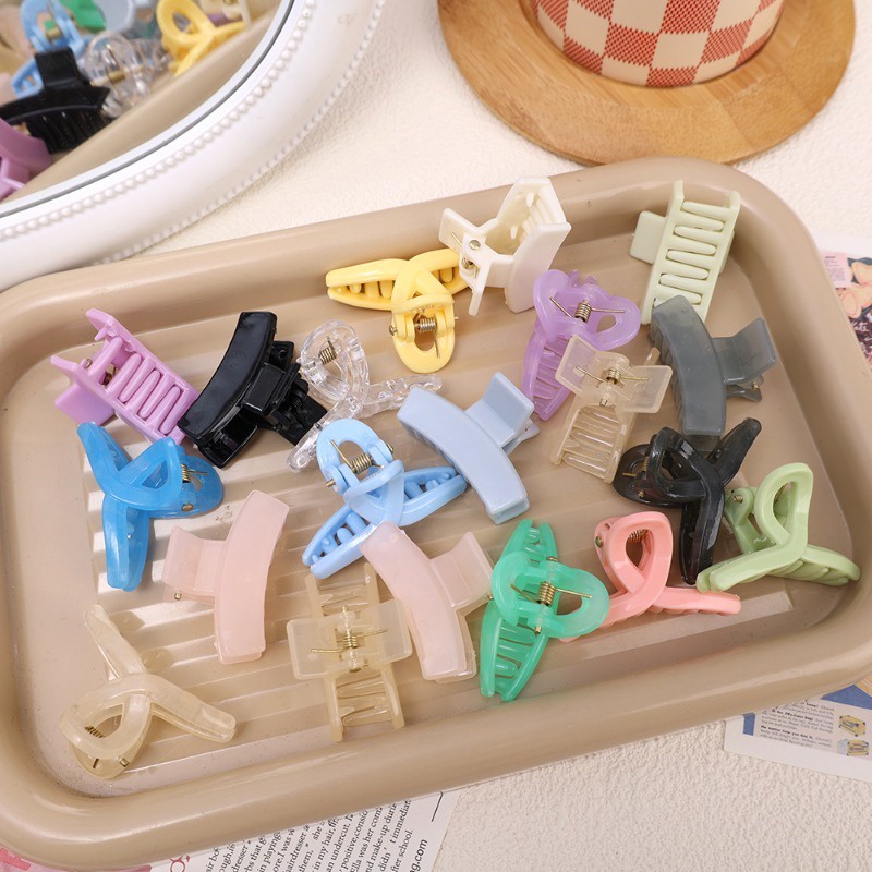 [featured] Kẹp Tóc Nhỏ Đơn Giản / Kẹp Tóc Cá Mập Bằng acrylic Thanh Lịch / Kẹp Tóc Nhỏ Mùa Hè / Kẹp Tóc Mái Nhỏ Thời Trang