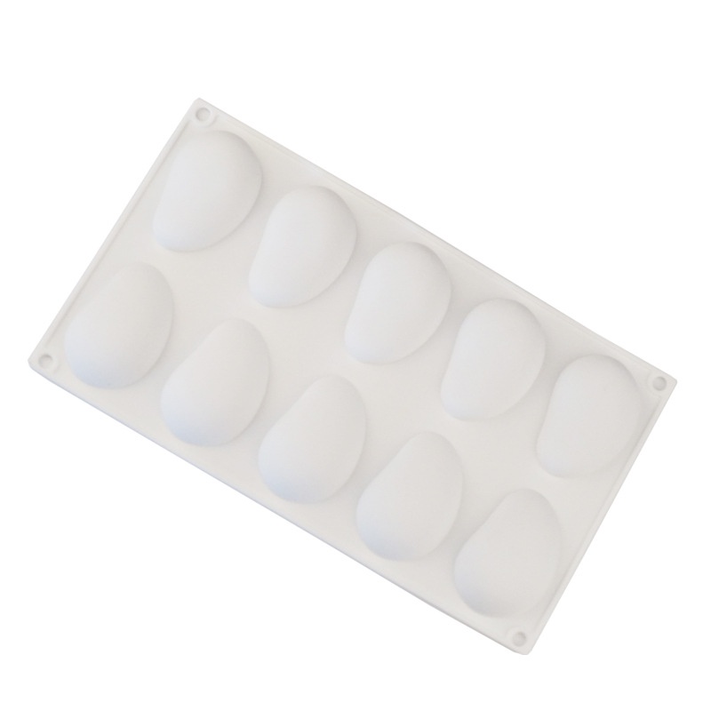 Khuôn silicone 10 Ngăn Tạo Hình Quả Xoài Trang Trí Bánh Kem / Xà Phòng