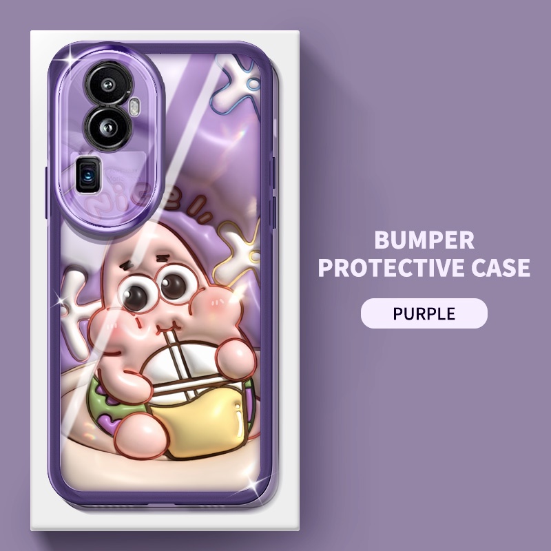 Ốp Điện Thoại YBD Cho OPPO Reno 12 Pro Reno 11 Pro 5G Reno 11F Realme C65 4G Ống Kính Phim TPU Mềm Carmera Bảo Vệ Với Họa Tiết Hoạt Hình Dễ Thương