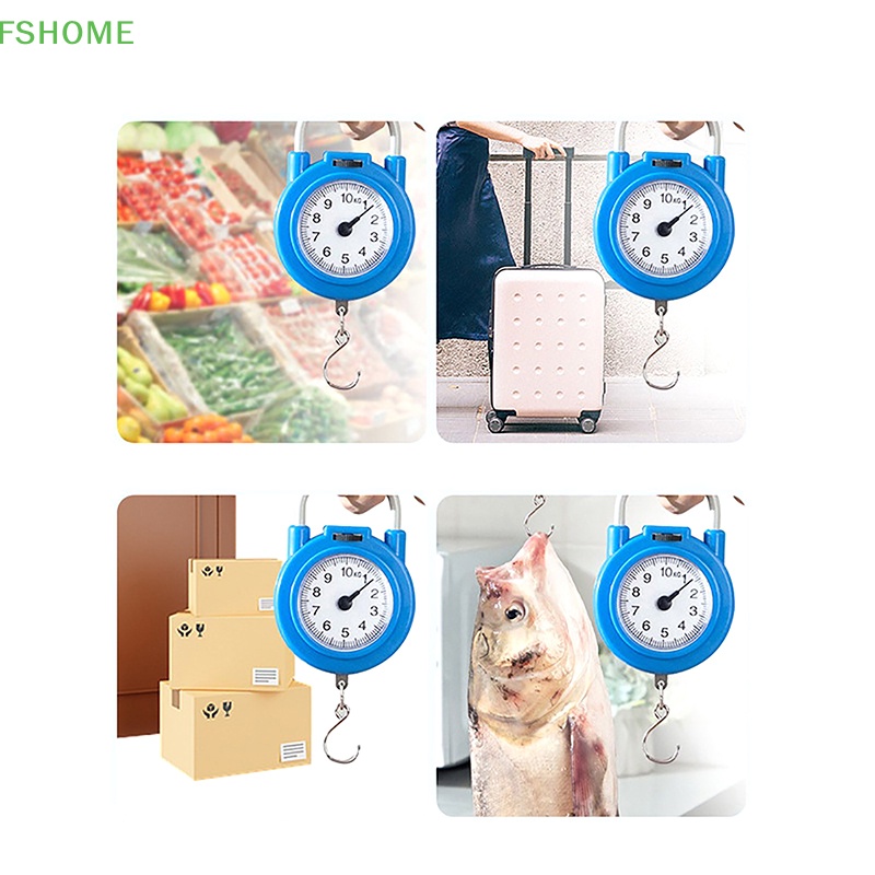 Gcdhome 10kg Cân Cá Cơ Di Động Hành Lý Nhà Bếp Kỹ Thuật Số Chất Lượng Cao Cân Lò Xo Cầm Tay HOT
