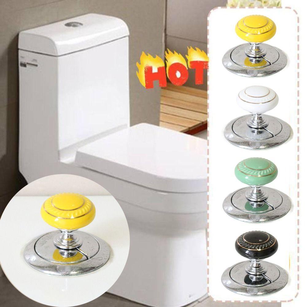 Nút xả bồn cầu AWNGD, Nút bồn cầu hình tròn bằng gốm tiết kiệm nhân công, Nhà vệ sinh tay cầm nội thất đa năng