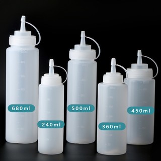 Chai Nhựa Đựng Sốt Chống Bụi, 240ML - 360ML -450ML - 680ML - 800ML - 1000ML - SUNND