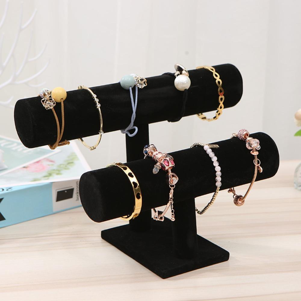 Giá đỡ T-Bar YUUKII, Giá trưng bày trang sức vòng tay đa năng, Đồng hồ tinh tế Băng đô trang sức hai đôi