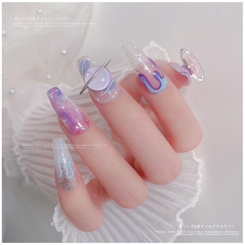 Charm địa cầu galaxy siêu hot làm nail