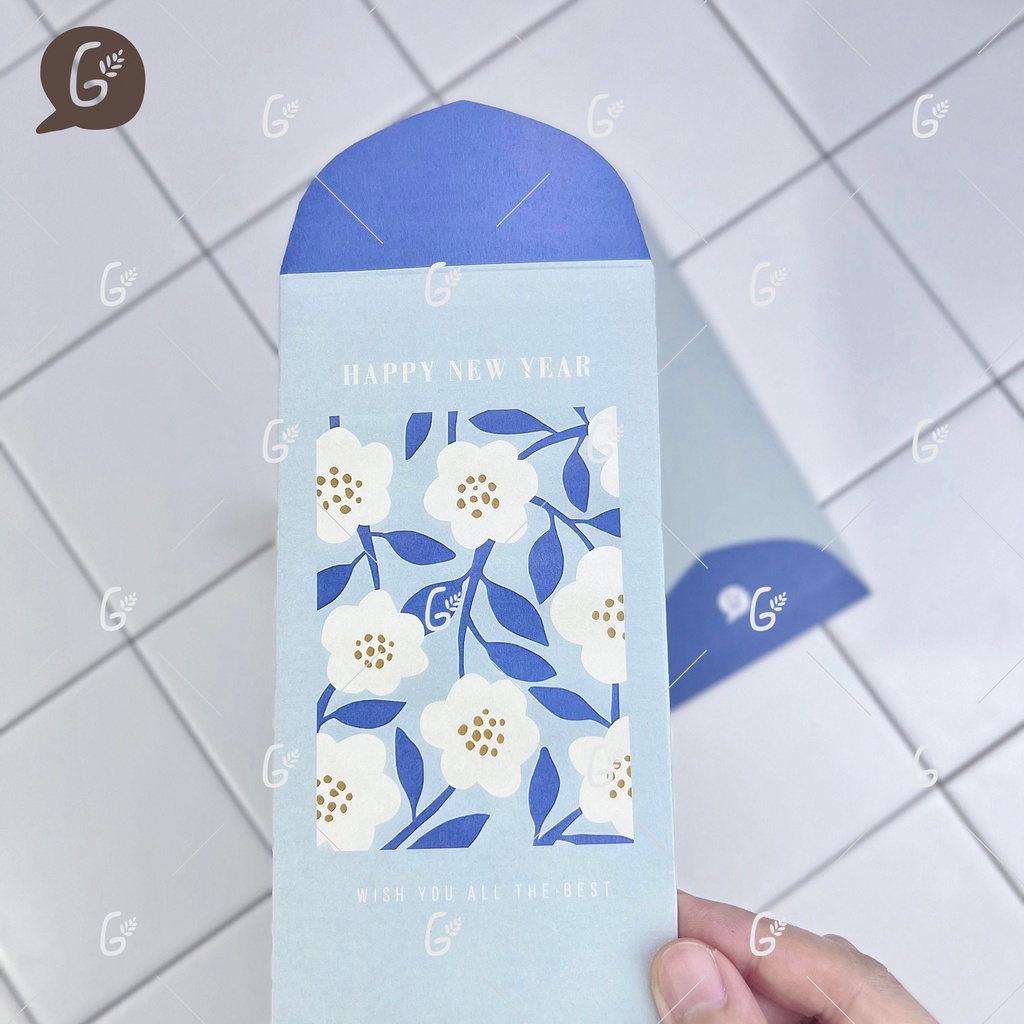 Bao lì xì tết 2025 Gác Xép Kraft Nhật hoa văn họa tiết vintage - Mã GX021