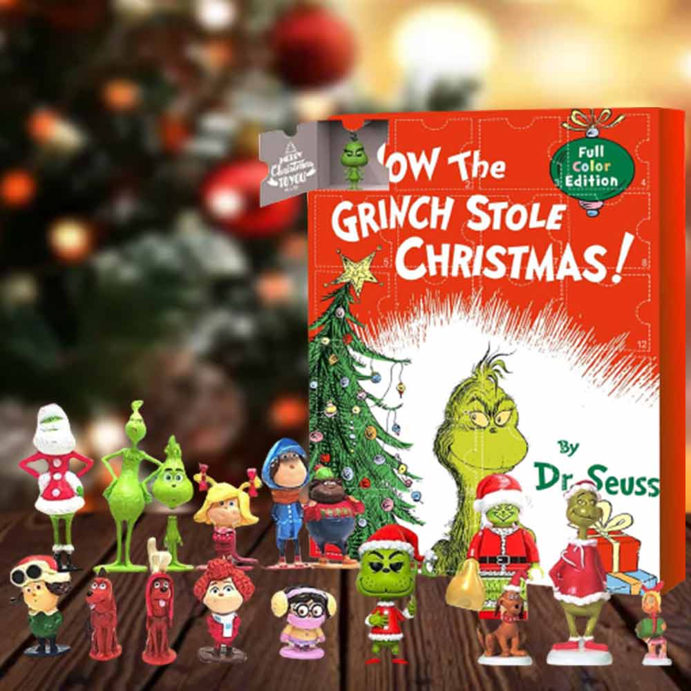 Grinch Christmas Advent Calendar Doll Advent Calendar Xmas Countdown Blind Box Shopee Việt Nam