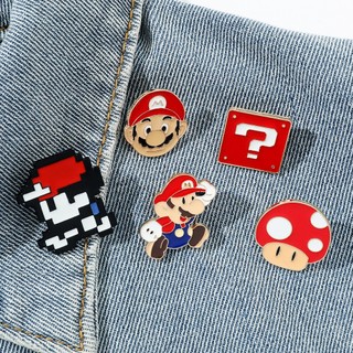 Huy Hiệu Cài Áo Hình Cây Nấm / Khủng Long Trong game peripherals mario Mendamel