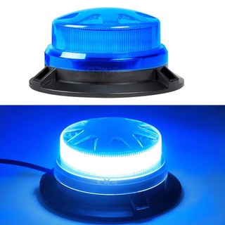 Đèn led Cảnh Báo Khẩn Cấp 12v / 24v Ánh Sáng Xanh Từ Tính Gắn Trên Nóc Xe Cảnh Sát