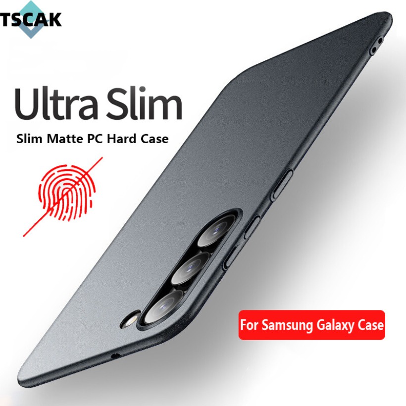 Ốp điện thoại Cứng PC Màu Trơn Sang Trọng Cho Samsung Galaxy A54 A34 A73 A53 A33 5G A55 Ốp điện thoại PC Mỏng Mờ Siêu Mỏng