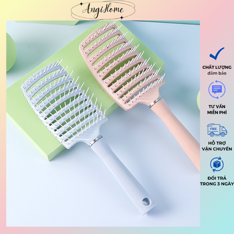 Lược Chải Tóc Tạo Kiểu Thiết Kế Hình Vòng Cung ANGIHOME