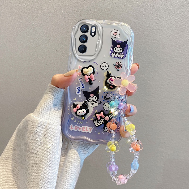Ốp lưng Oppo Reno 6z 5G Ốp Oppo Reno 6 Ốp Điện Thoại Trong Suốt Đính Búp Bê Hoạt Hình Cho OPPO Reno 6z 5G Reno6 Z 5G