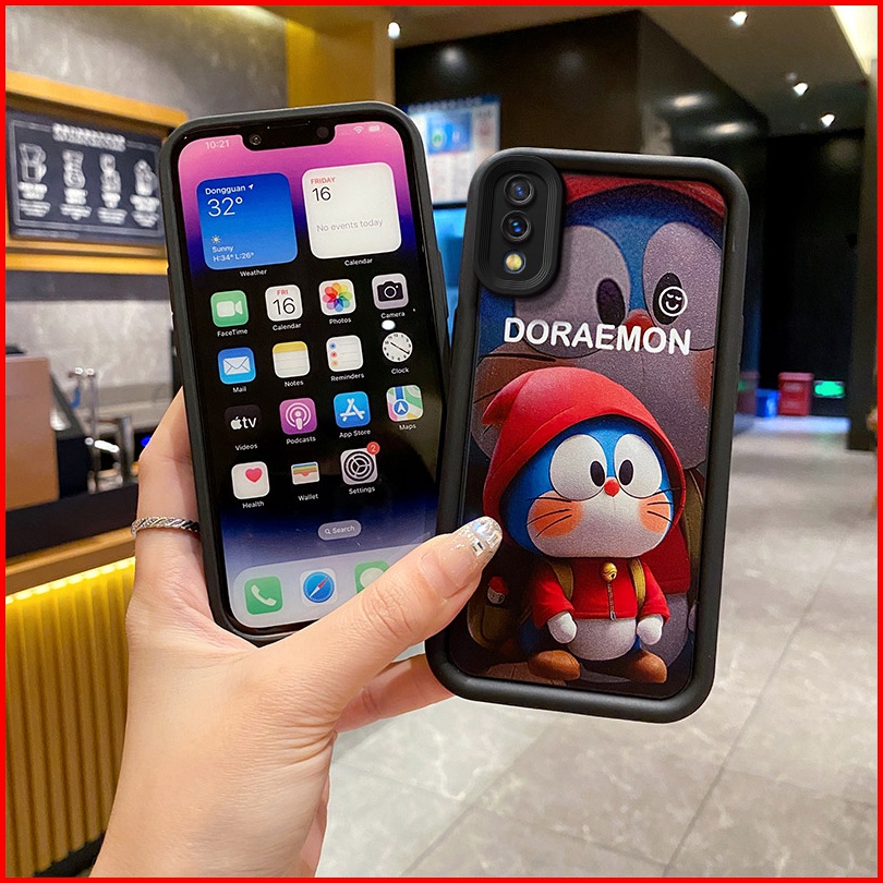 ốp lưng Samsung Galaxy A02 M02 A022 Ốp Điện Thoại tpu Màu Đen Cá Tính Cho Samsung A02 M02 TY