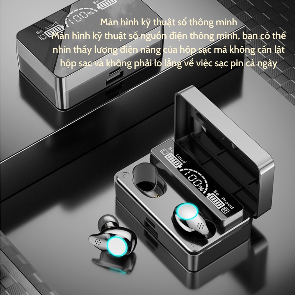 Tai Nghe Bluetooth Deiog X3C Âm Thanh Chuyên Nghiệp Cảm Ứng Vân Tay Cộng Nghệ IPX7 Gaming