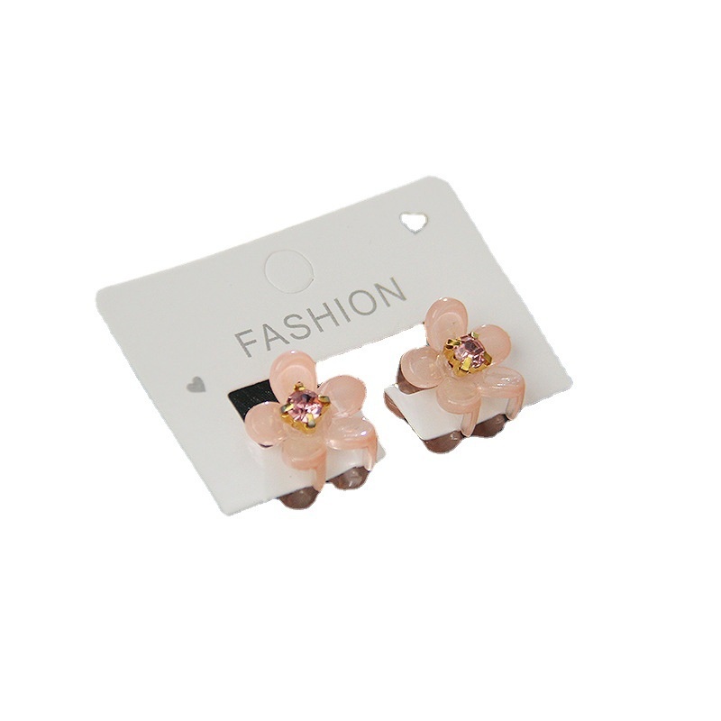 Mauropoli Kẹp tóc Acrylic hoa hồng mini cho nữ, kẹp bện trán, giữ tóc gãy nhỏ