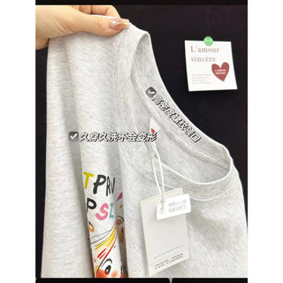 HIIXIIVI Thương Hiệu Mới 100% Cotton Unisex Áo Thun Nữ Tay Ngắn Nam Nữ Baggy Cổ Tròn Rời In Độc Đáo Cặp Đôi Tee