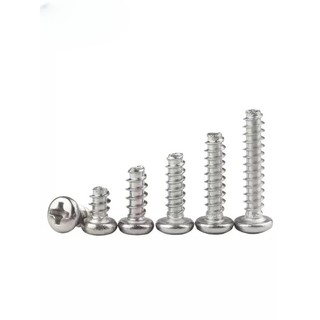 (((LXY) Vít răng thưa inox 304 Vít bắn gỗ pake đầu tròn,Vít gỗ (PB) M3 / M3.5 / M4 / M5 / M6 * L3-50mm (RM-VN-1)