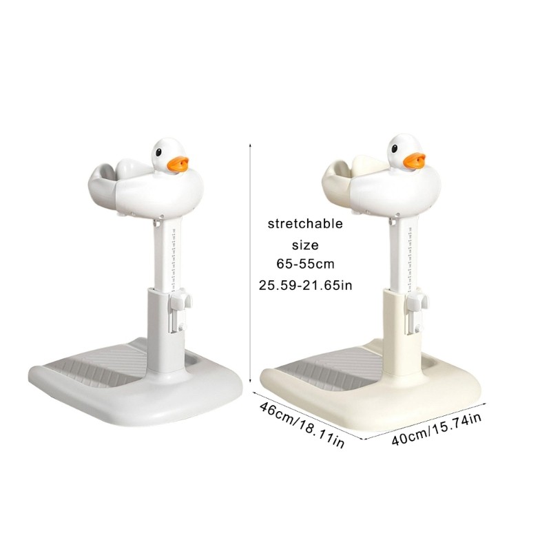 ⚝⚝Richh Lovely Baby Đứng Giá Tắm Tắm Hỗ Trợ Giá Đỡ Chiều Cao Có Thể Điều Chỉnh Unisex