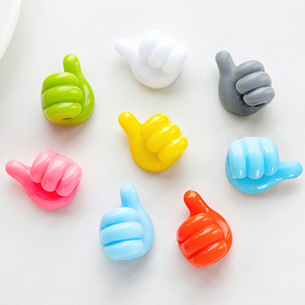 Bộ 1/10 Móc Dán Treo Dây Cáp Mẫu Bàn Tay Ngộ Nghĩnh Có Keo Dán Mặt Sau