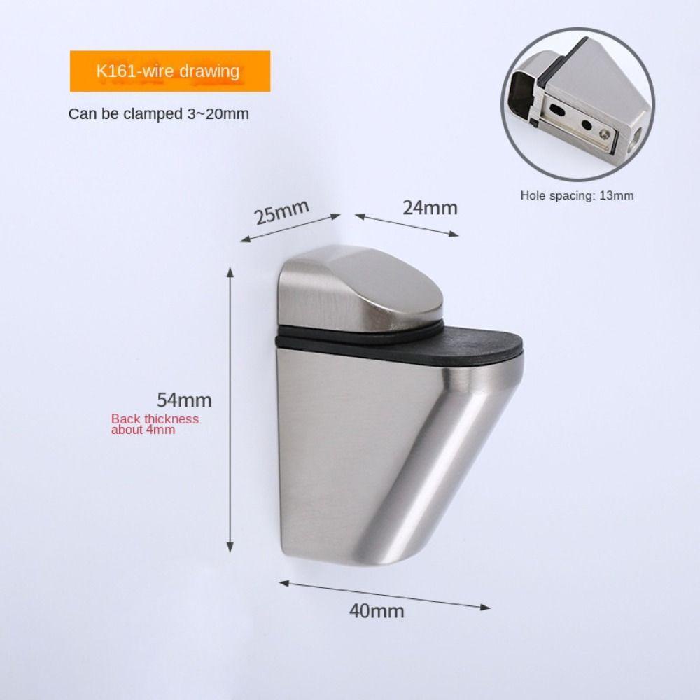 Hỗ trợ kệ kính HIGHVIEWLS, Kẹp kệ kính cố định bằng hợp kim kẽm, Kẹp miệng cá Phần cứng có thể điều chỉnh Giá đỡ phòng tắm Giá đỡ gia đình