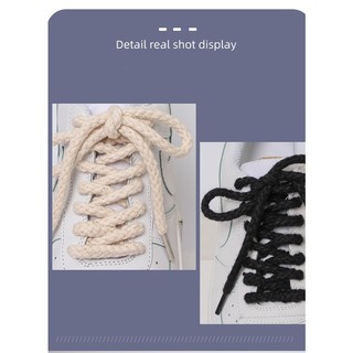 Dây Giày canvas cotton Dệt Cổ Cao Phong Cách Cổ Điển