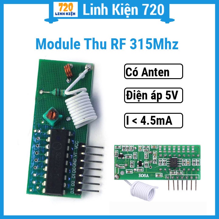 Module thu RF 315Mhz có anten | Shopee Việt Nam