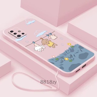 ốp lưng Samsung A51 A71 Ốp Điện Thoại tpu silicone Mềm Chống Rơi Vỡ In Hình Dễ Thương Kèm Dây Đeo Cho Samsung A51 A71