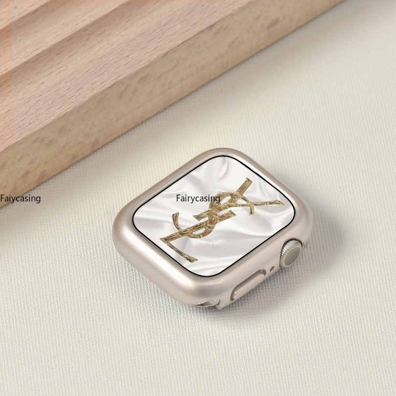 Kính Kim Cương Ngôi Sao + Vỏ Cho Apple Watch Series 11 10 46MM 9 Ultra 2 49MM 45MM 41mm 44mm 40 42 38mm Kính Cường Lực Bảo Vệ Màn Hình Iwatch 7 6 SE 5 4 3