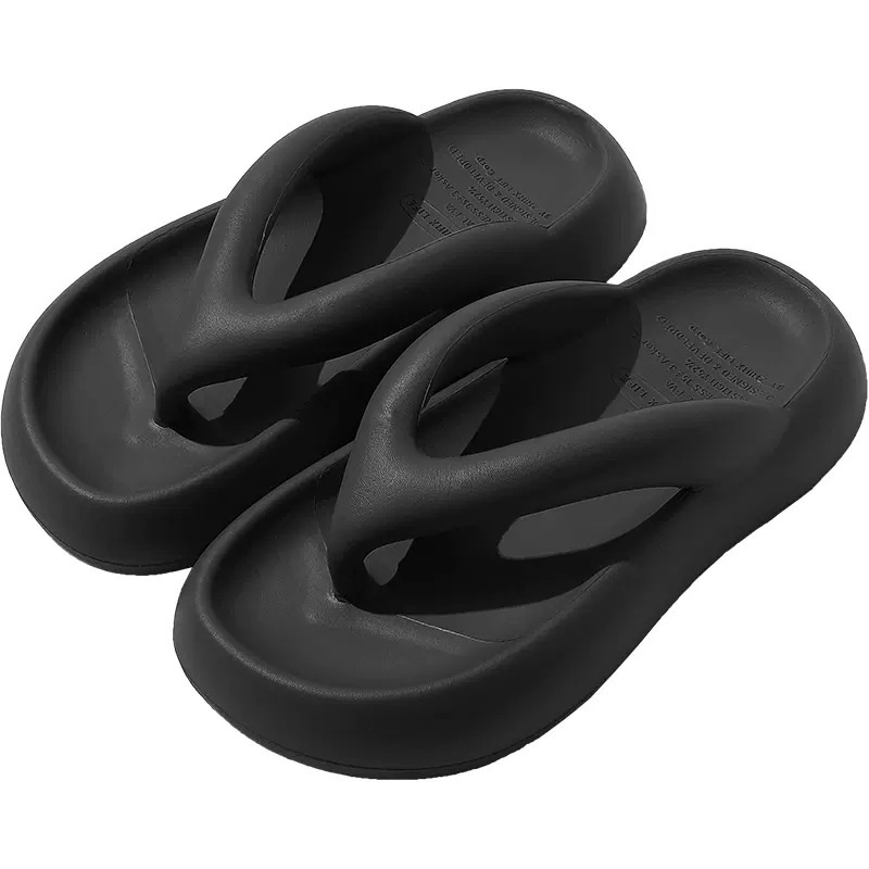 Dép Xỏ Ngón Đế Dày 4CM Dếp đi Cao Mưa Su Dúc Nguyên Khối Mã Chống Trượt Thời Trang Đi Biển 2025 Cho Nữ