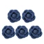 POP 5 Chiếc Vải Denim Hoa Phụ Kiện Tóc Quần Áo Tôn Trang Thủ Công DIY