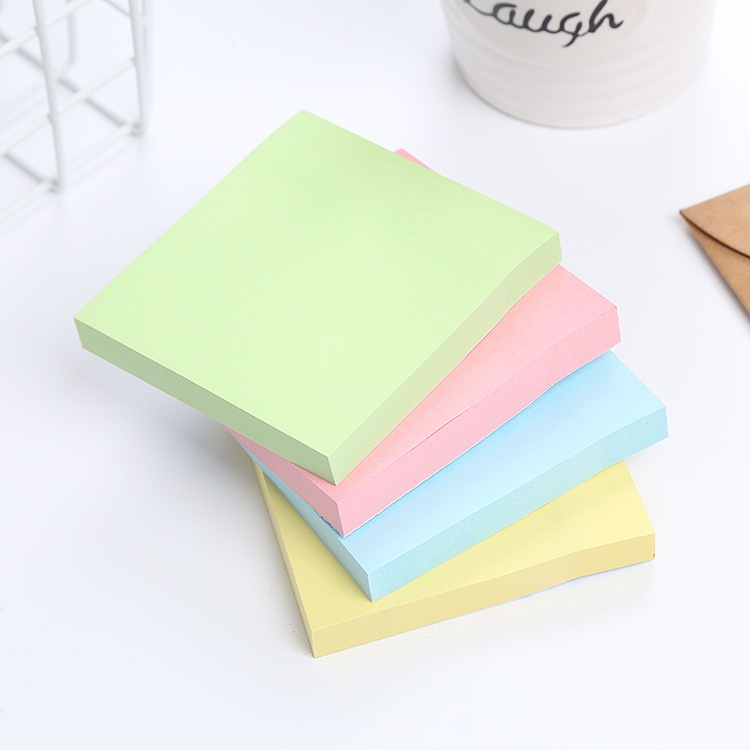 Tập 100 tờ giấy note ghi chú dày mịn Sticky Note 4 màu cao cấp | Shopee ...