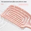 Thư Giãn Co Giãn Lược Massage Rỗng Ra Bàn Chải Tóc Da Đầu Massage Tạo Kiểu Tóc Detangler Nhanh Thổi Sấy Detangling Dụng Cụ