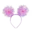 CATIYAHA Pom Pom Headband, Băng đô dự tiệc dễ thương Bling, Thời trang mạ vàng đầy màu sắc Pompom Ball Headband Nữ Cô gái màu hồng