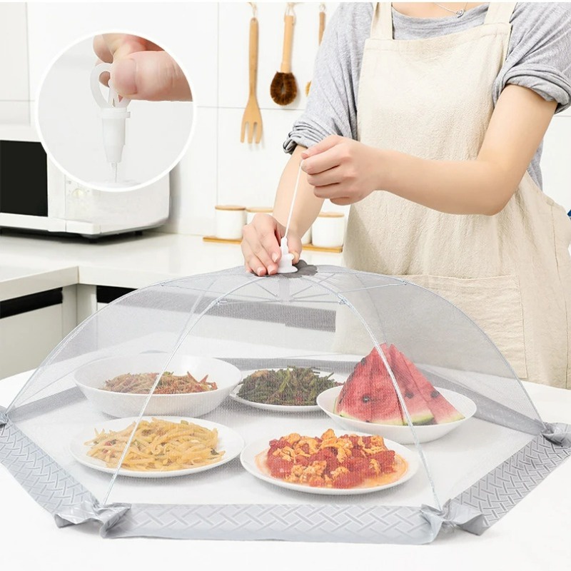 Lồng Lưới Đậy Thức Ăn / Dù Che Nắng Chống Ruồi Muỗi Có Thể Gấp Gọn Cho Nhà Bếp / Dã Ngoại