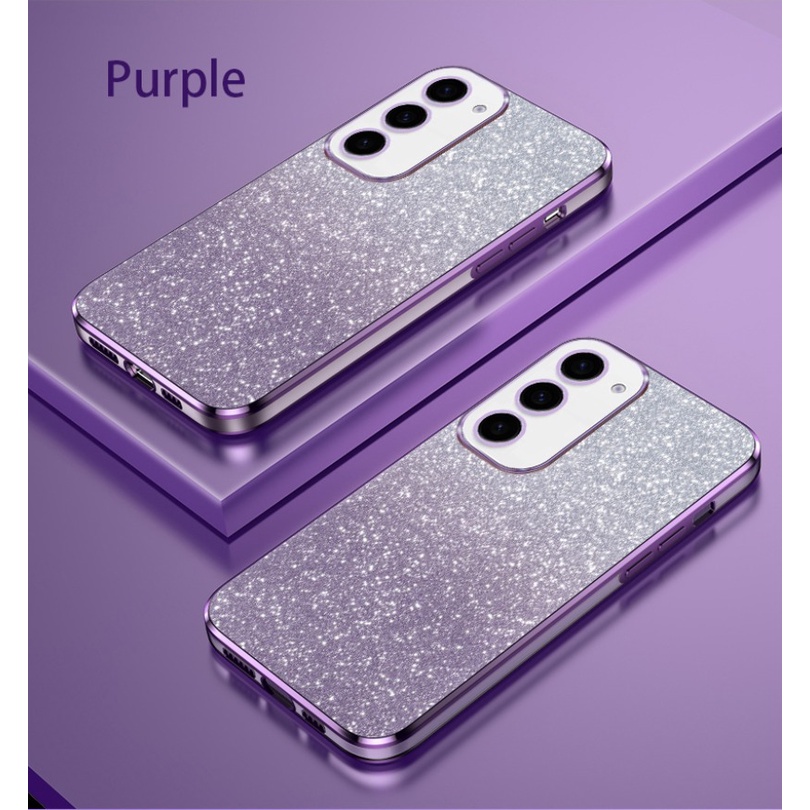 Ôp Điện Thoại Dẻo Trong Suốt Tráng Gương Lấp Lánh Sang Trọng Cho samsung galaxy s20 s21 s23 fe s20 s21 s23 plus ultra Ốp