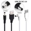 Cáp nguồn WU USB sang DC5 5x2 5 Cáp chuyển đổi sạc USB sang DC5 5x2 1mm cho bộ định tuyến loa Màn hình