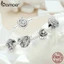 Bamoer Bạc 925 Quyến Rũ Mặt Dây Lãng Mạn Hoa Hồng Thiết Kế Bộ Sưu Tập Phụ Kiện Cho Vòng Tay DIY