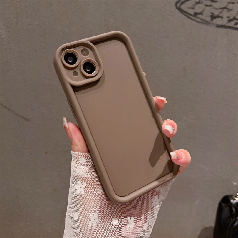 Ôp Điện Thoại Silicon Dẻo Màu Sắc Ngọt Ngào Chống Sốc Kèm Đôi Mắt Thiên Thần Cho iphone 12 11 pro max xxs max xr x 7 8 plus Ốp
